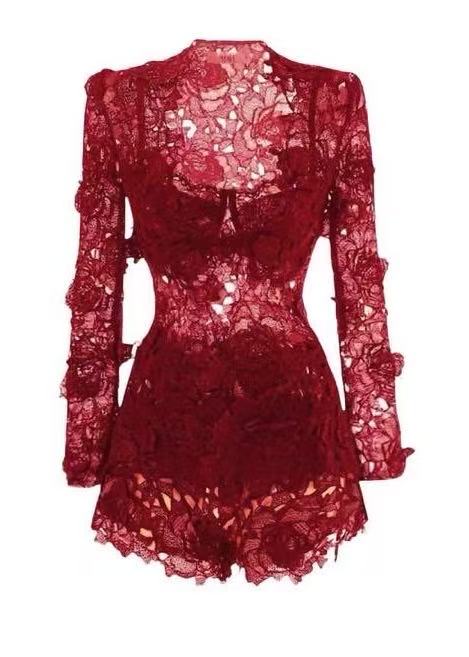 MAEL FEMME TESSA LACE TOP & TESSA LACE SHORT detail view