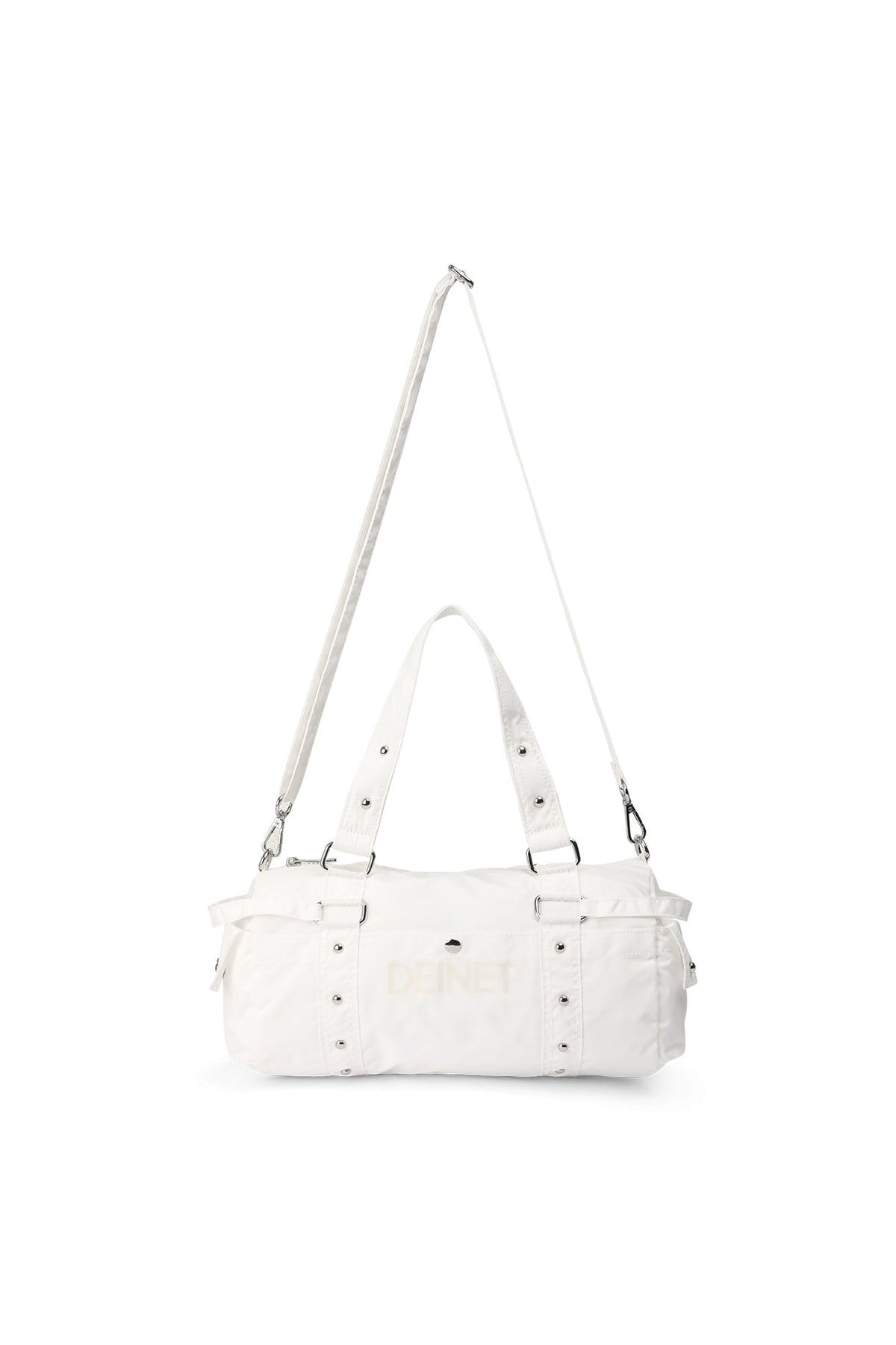 LOGO DUFFLE MINI BAG IN WHITE — image 5