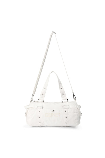 LOGO DUFFLE MINI BAG IN WHITE — image 5