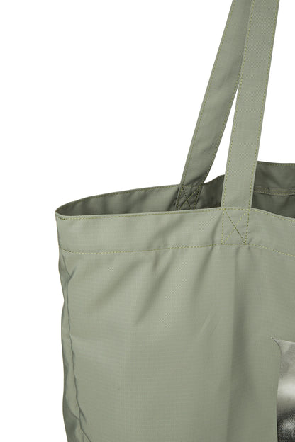 POINT LOGO SHOULDER BIG BAG IN KHAKI — image 6