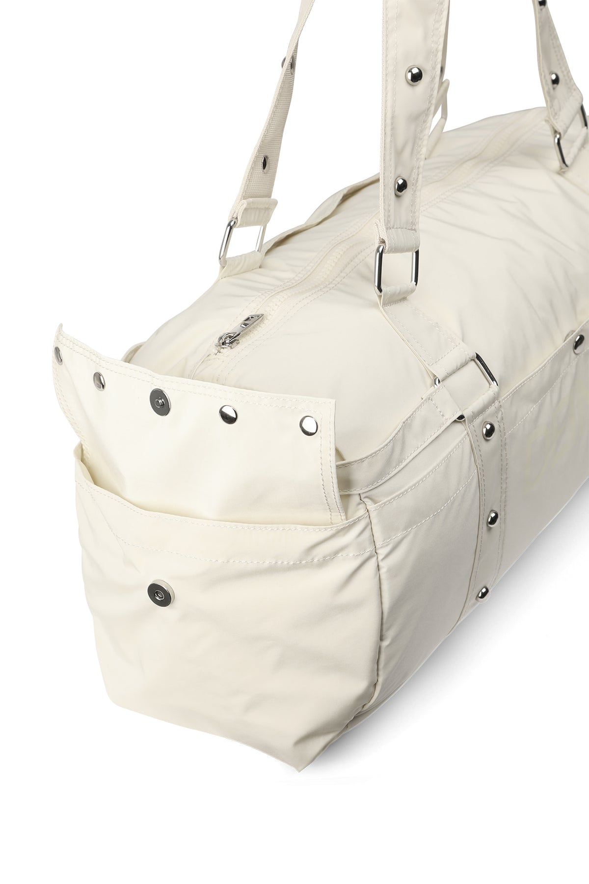 LOGO DUFFLE BAG IN LIGHT YELLOW — image 8