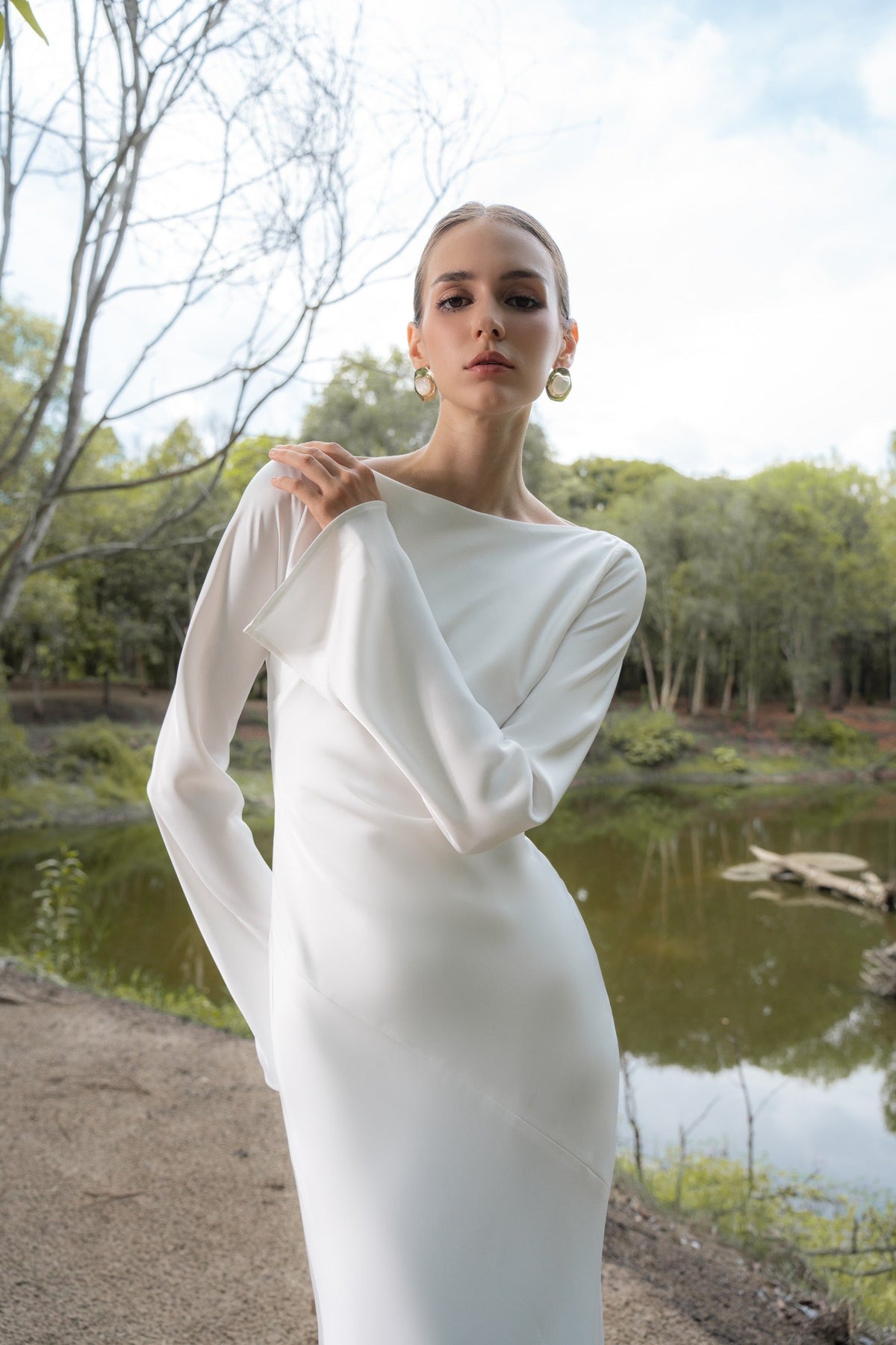 KISSERINE LILY SILK DRESS(4color) – Kisserine designer fashion