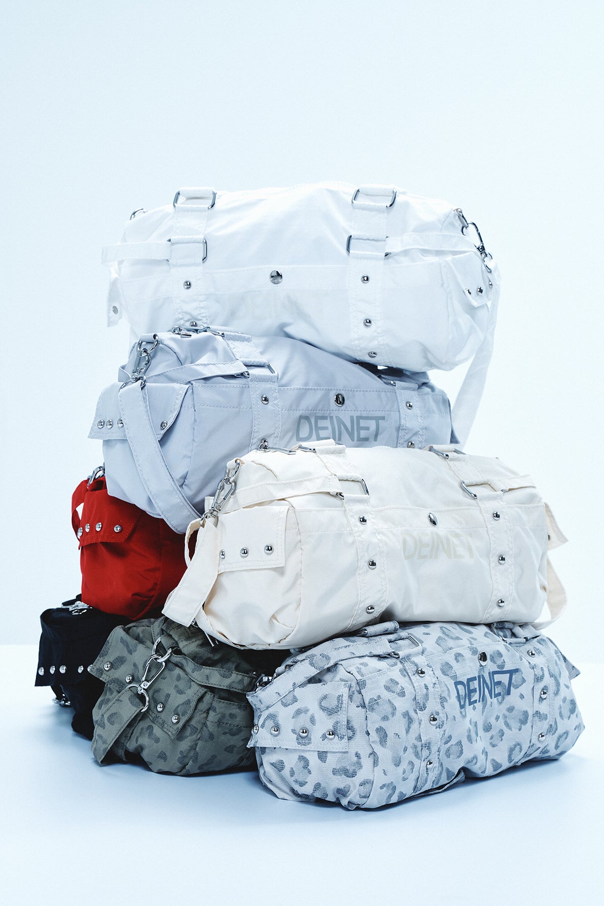 LOGO DUFFLE MINI BAG IN LEOPARD KHAKI — image 3