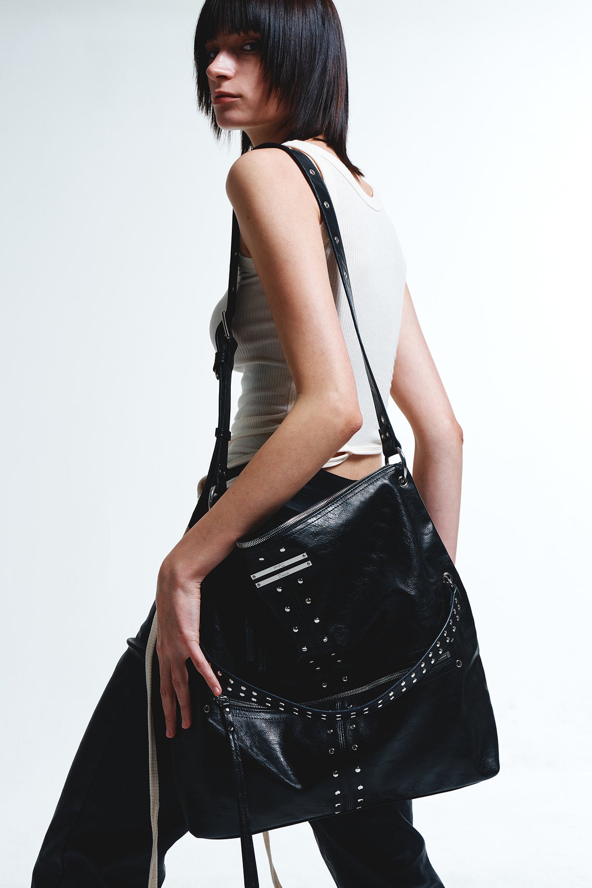 5WAY ZIPPER NOIR BAG IN BLACK — image 5