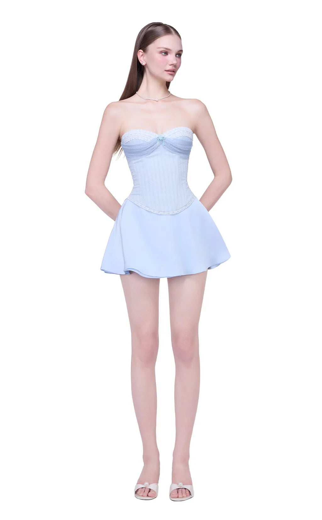 Jubin TIFFANY CORSET & BALLERIE SKIRT Blue (SET)