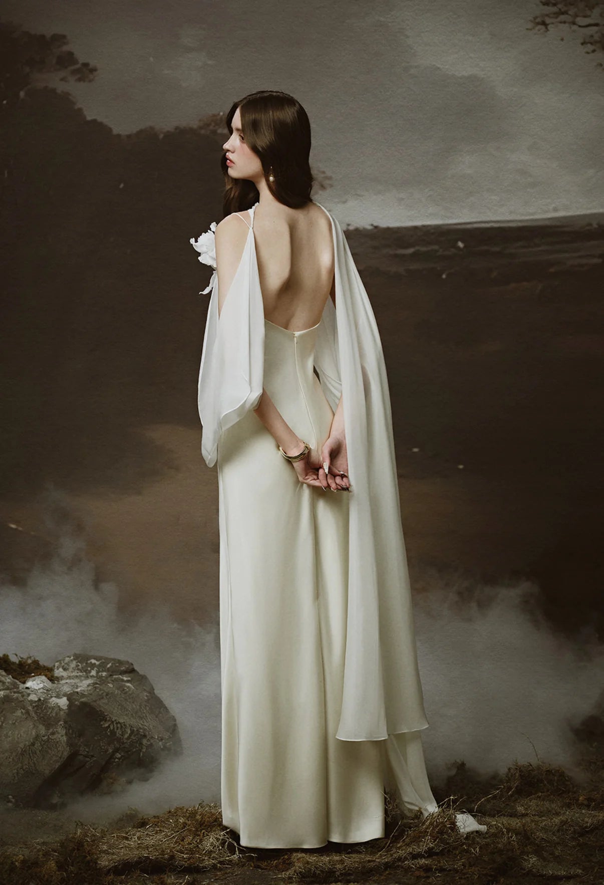 [品牌授权] LINH PHUNG White Mirena Maxi Dress