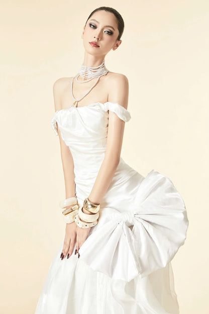 [品牌授权] MAEL FEMME WHITE BLACK KELLA TOP DRIZELLA MAXI SKIRT