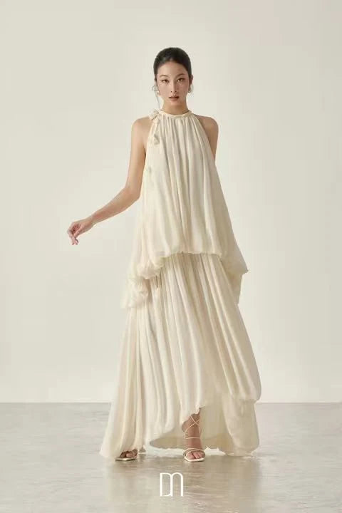 BYDENIO Matila Halter Neck Maxi Dress