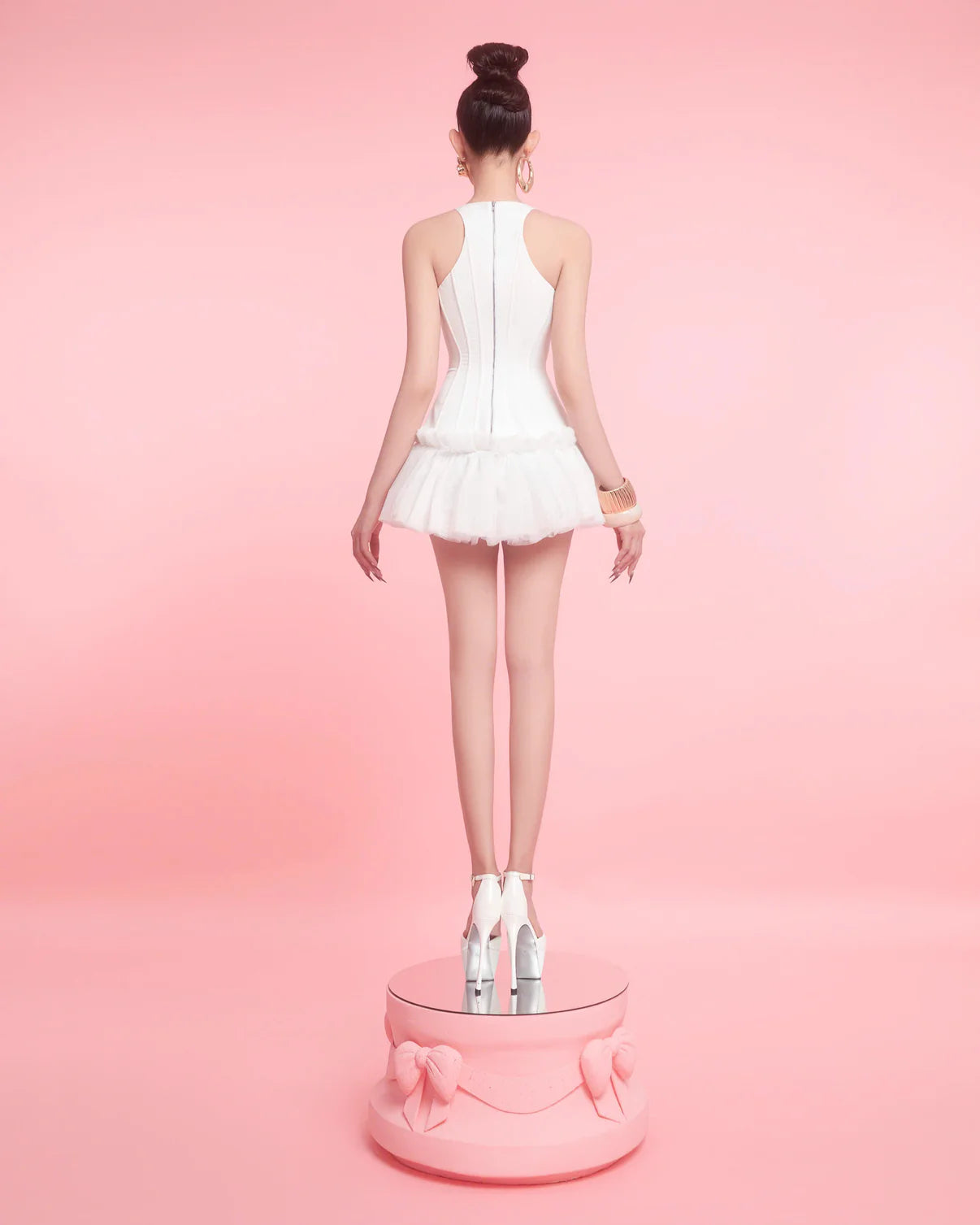 [品牌授权] MAEL FEMME BLACK & WHITE MINI DRESS