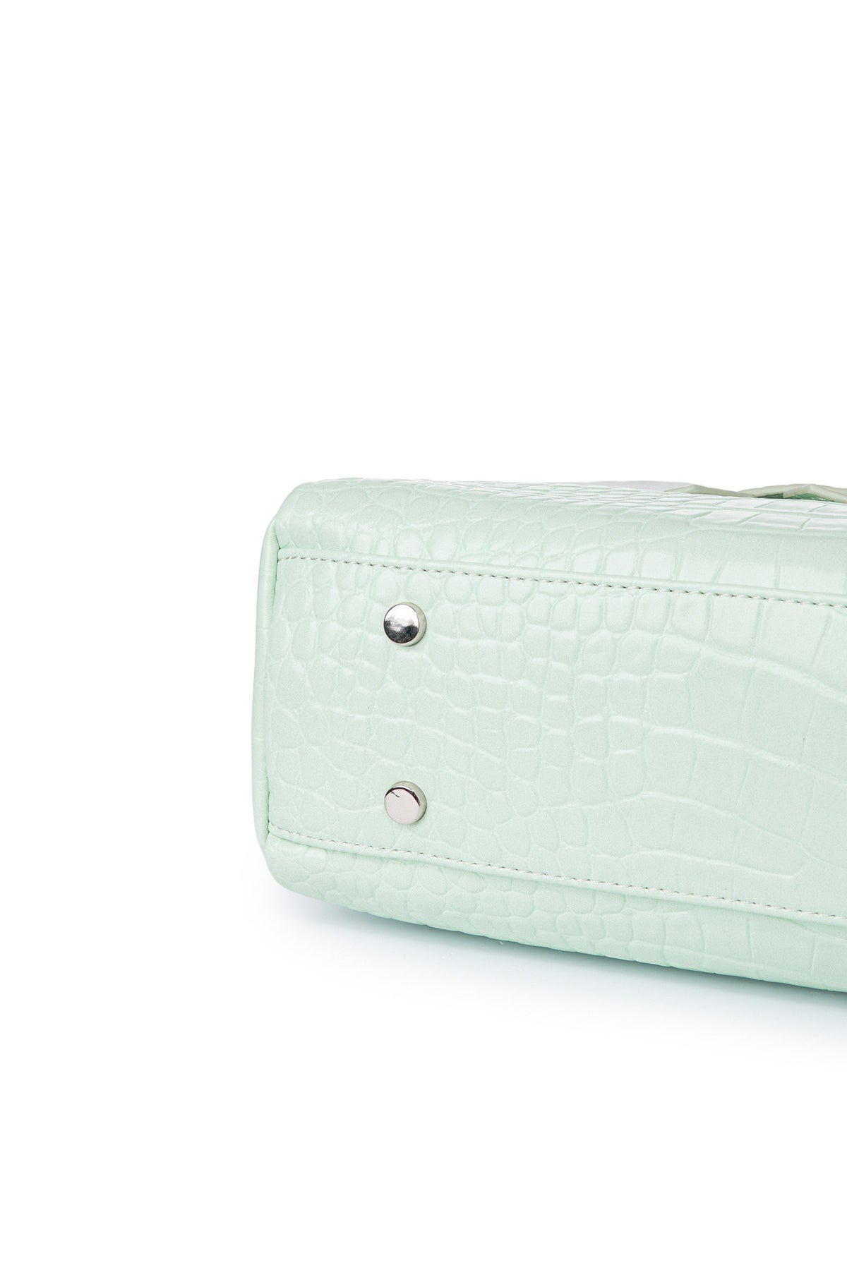 CROCODILE PATTERN TWO-WAY BAG IN MINT — image 10