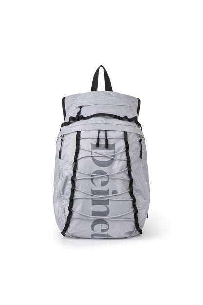 NYLON ESSENTIAL LOGO BACKPACK IN GREY — image 1