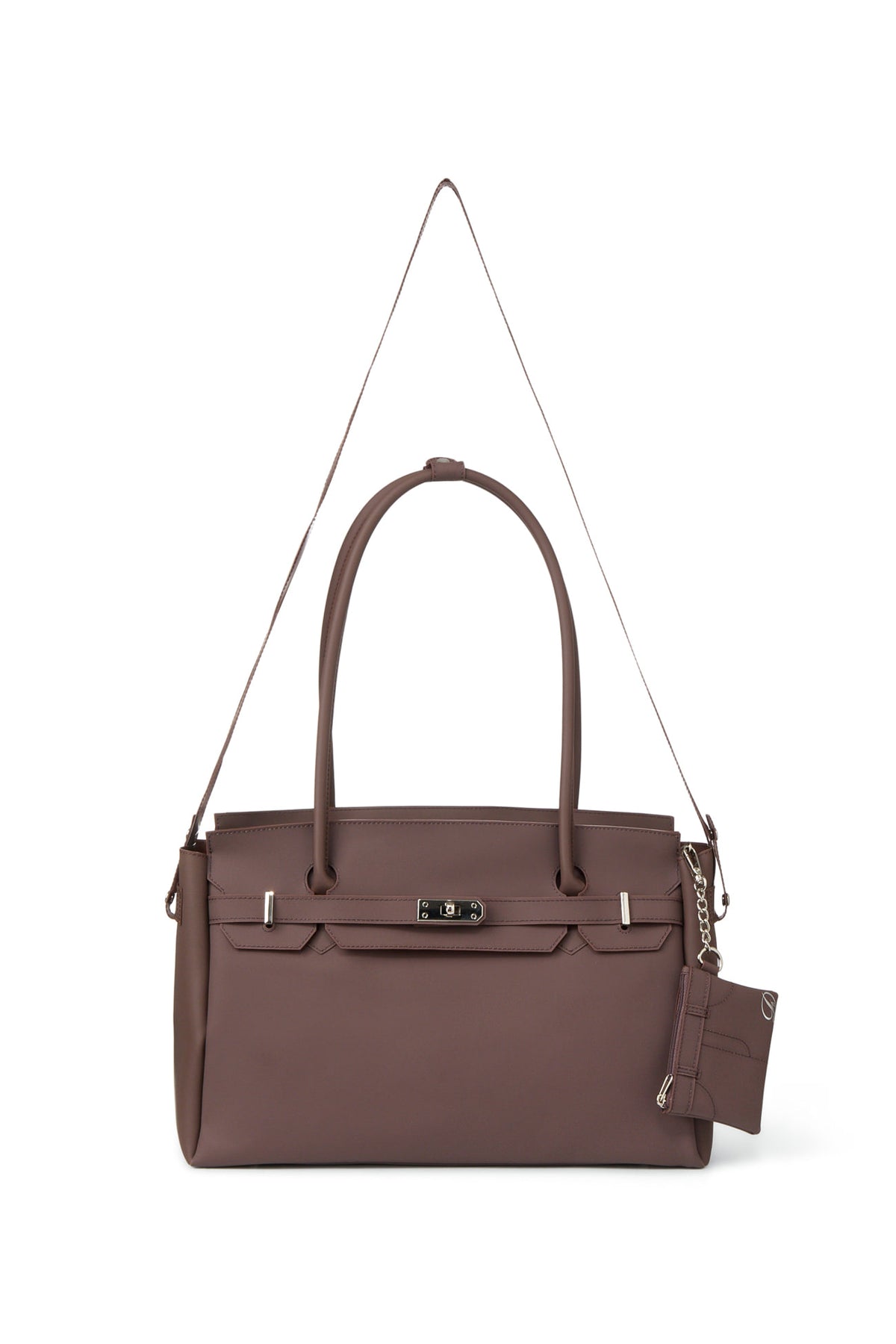 FREE CARD WALLET INCLUDED — JELLY TWO-WAY BIG BAG IN BROWN — image 6