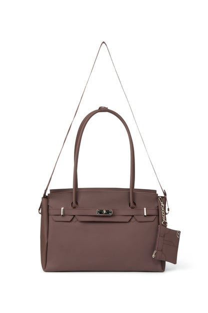 FREE CARD WALLET INCLUDED — JELLY TWO-WAY BIG BAG IN BROWN — image 6