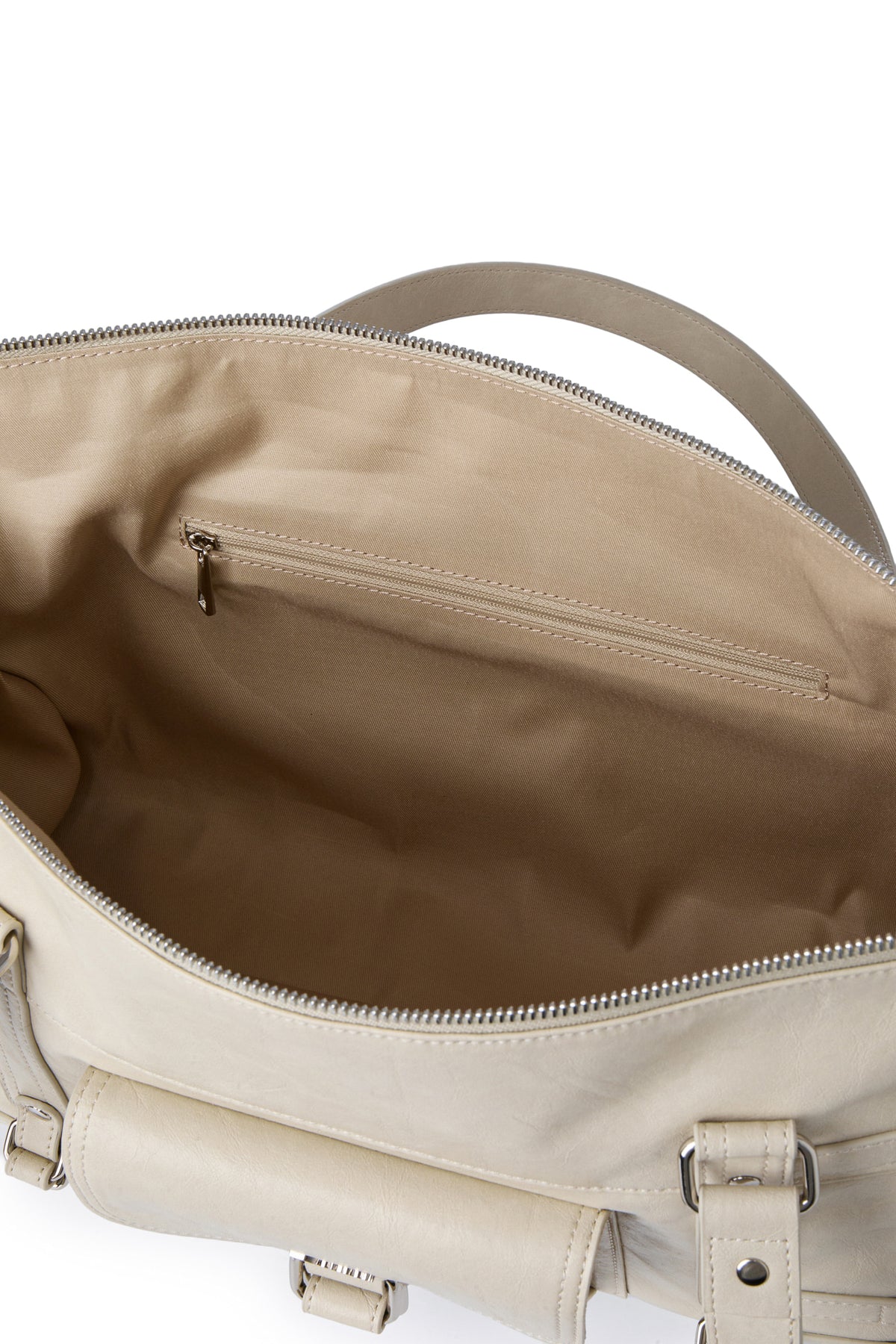 BELTED POCKET SHOULDER BAG IN BEIGE — image 8