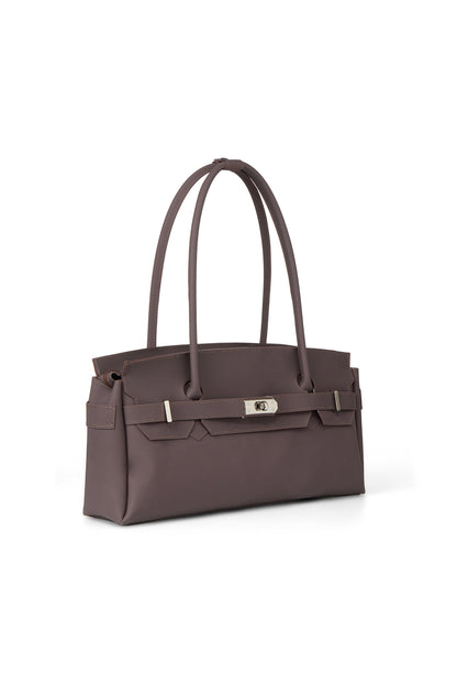 FREE CARD WALLET INCLUDED — JELLY TWO-WAY BAG IN BROWN — image 3