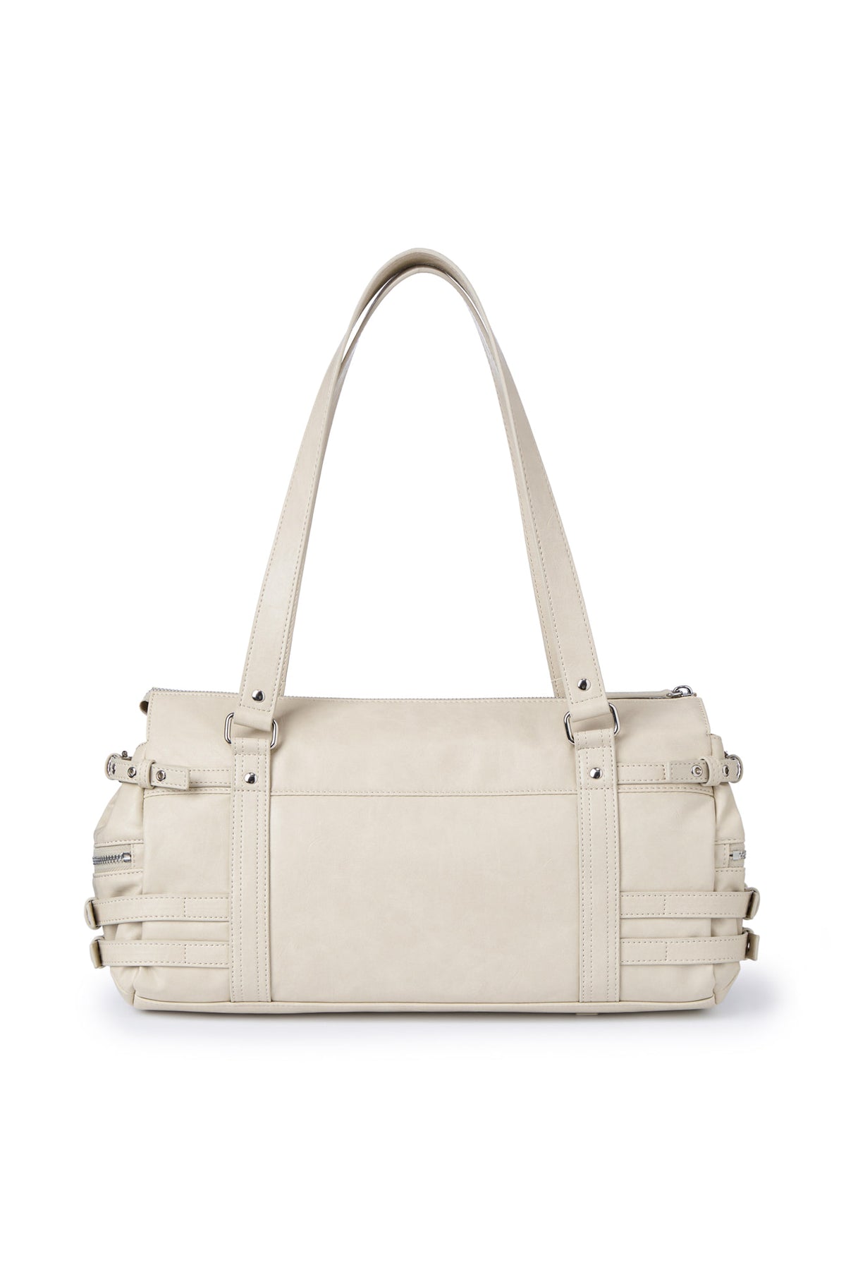 BELTED POCKET SHOULDER BAG IN BEIGE — image 4