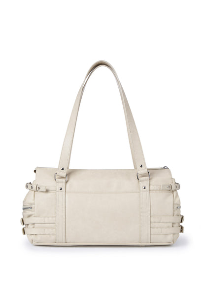 BELTED POCKET SHOULDER BAG IN BEIGE — image 4