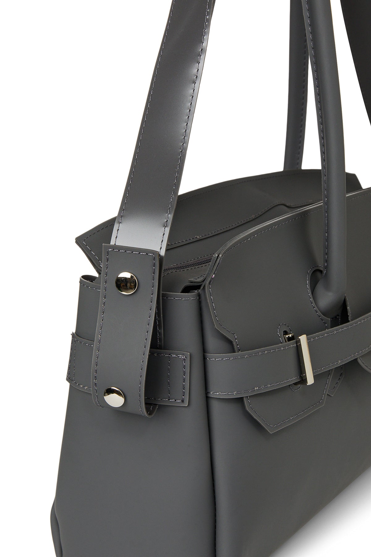 FREE CARD WALLET INCLUDED — JELLY TWO-WAY BAG IN CHARCOAL — image 9