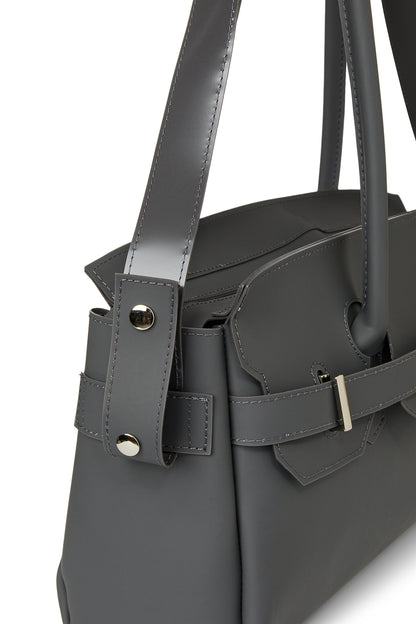 FREE CARD WALLET INCLUDED — JELLY TWO-WAY BAG IN CHARCOAL — image 9