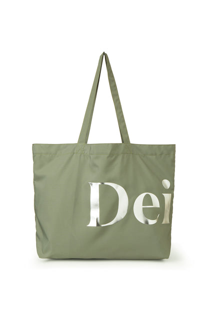 POINT LOGO SHOULDER BIG BAG IN KHAKI — image 2
