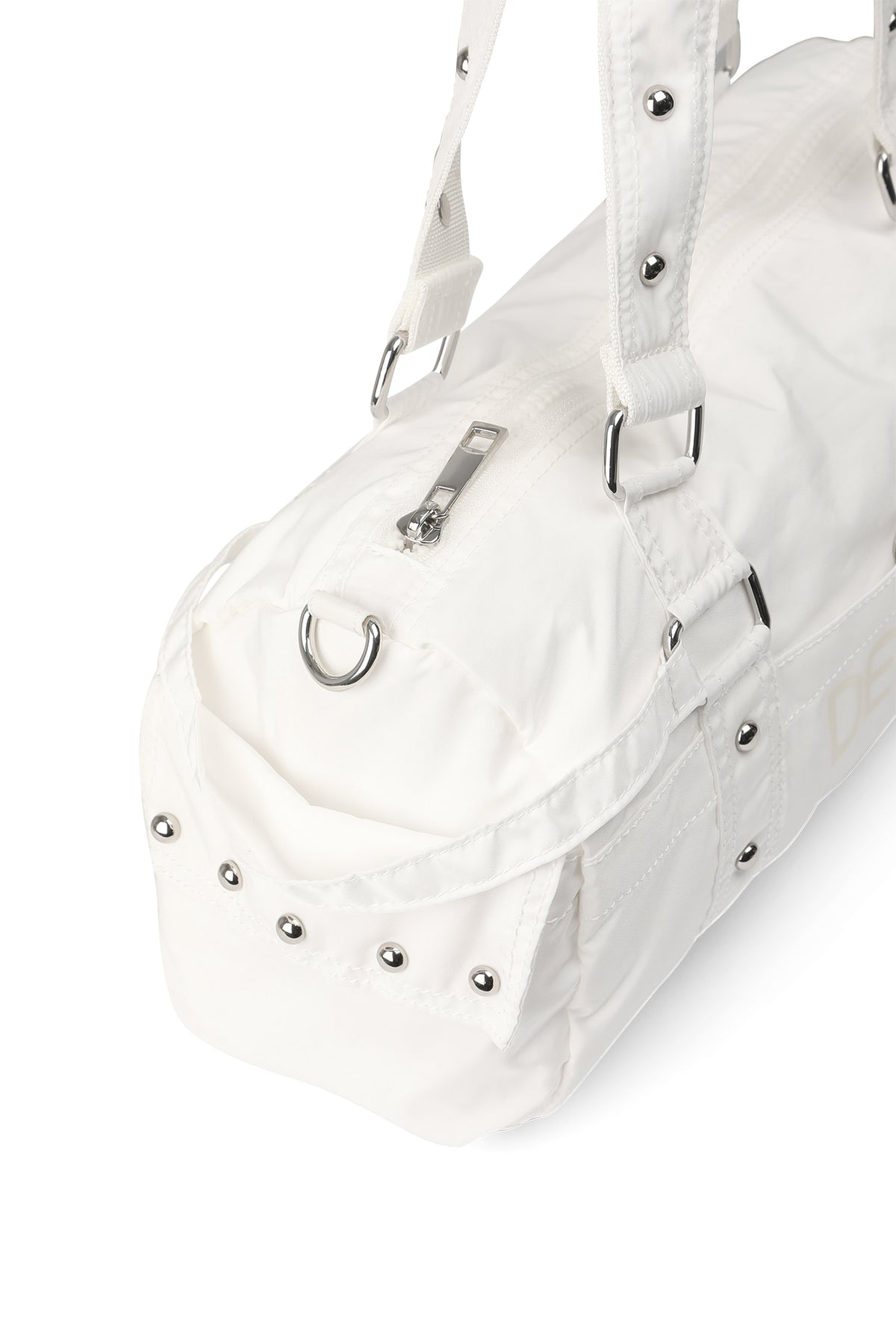 LOGO DUFFLE MINI BAG IN WHITE — image 8