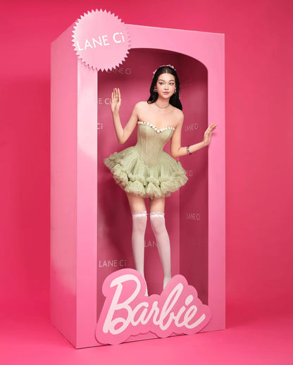 LANE Cì Bloom Dress-Green