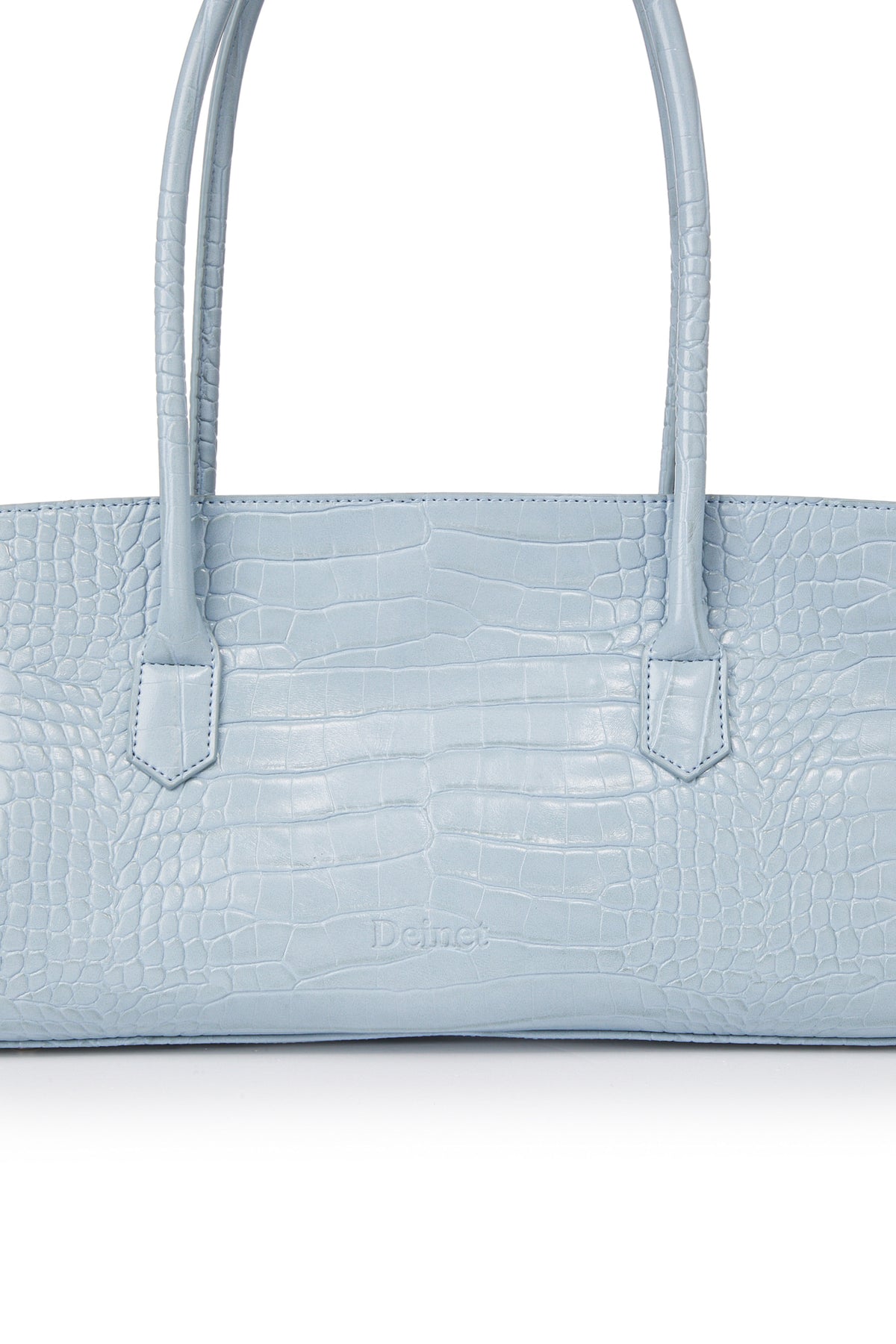 CROCODILE PATTERN TWO-WAY BAG IN SKY BLUE — image 8