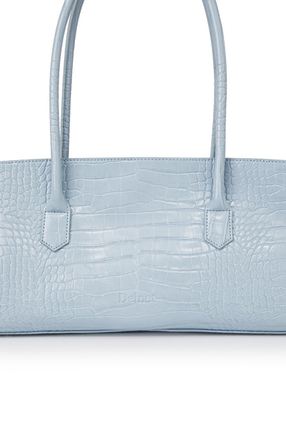 CROCODILE PATTERN TWO-WAY BAG IN SKY BLUE — image 8