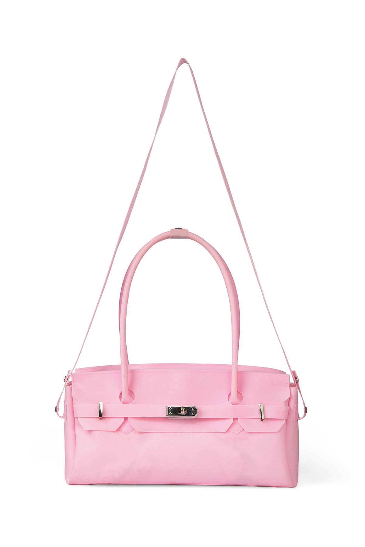 FREE CARD WALLET INCLUDED — JELLY TWO-WAY BAG IN PINK — image 5