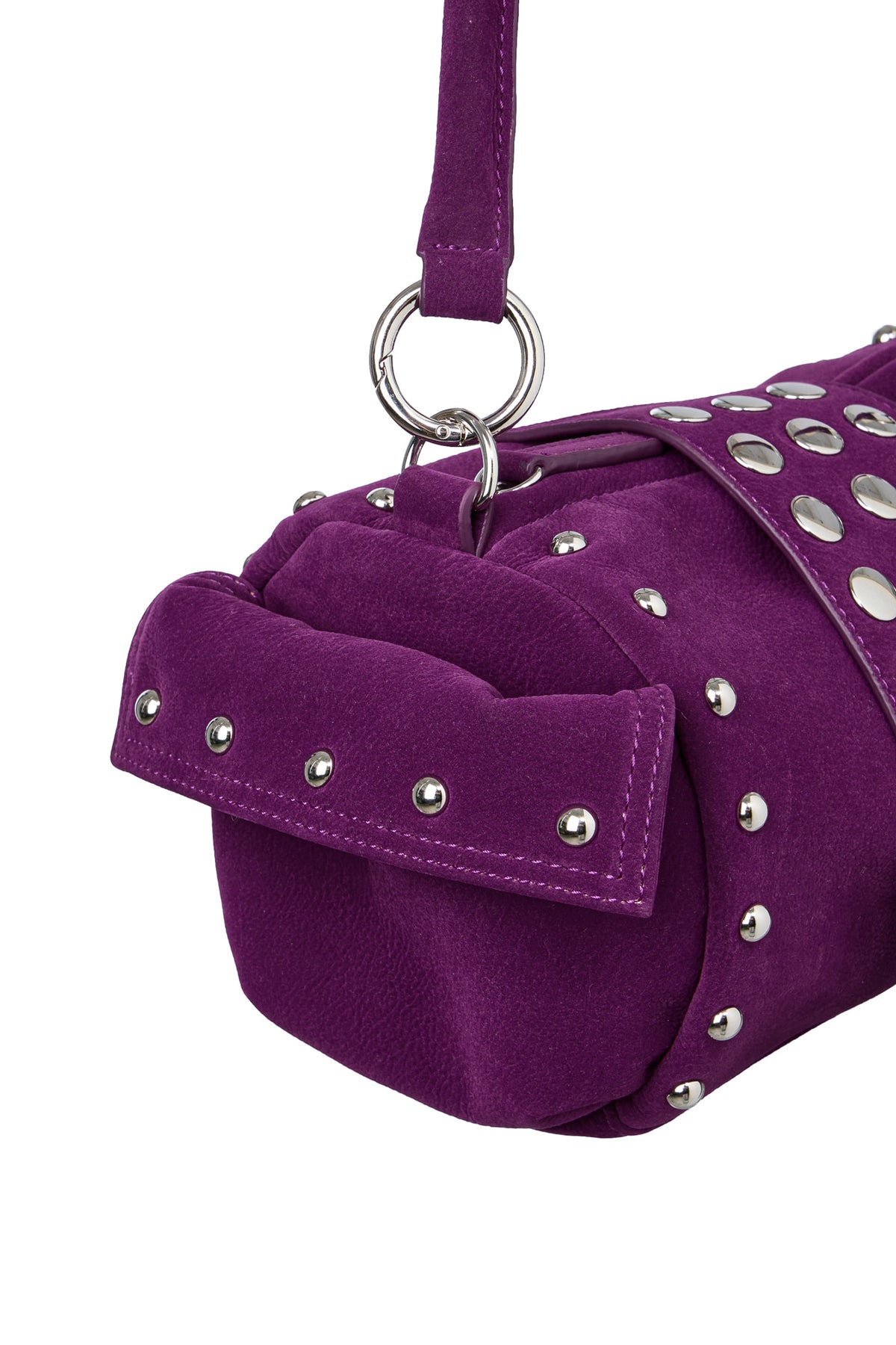 TWO-WAY STUD MINI BAG IN PURPLE — image 10