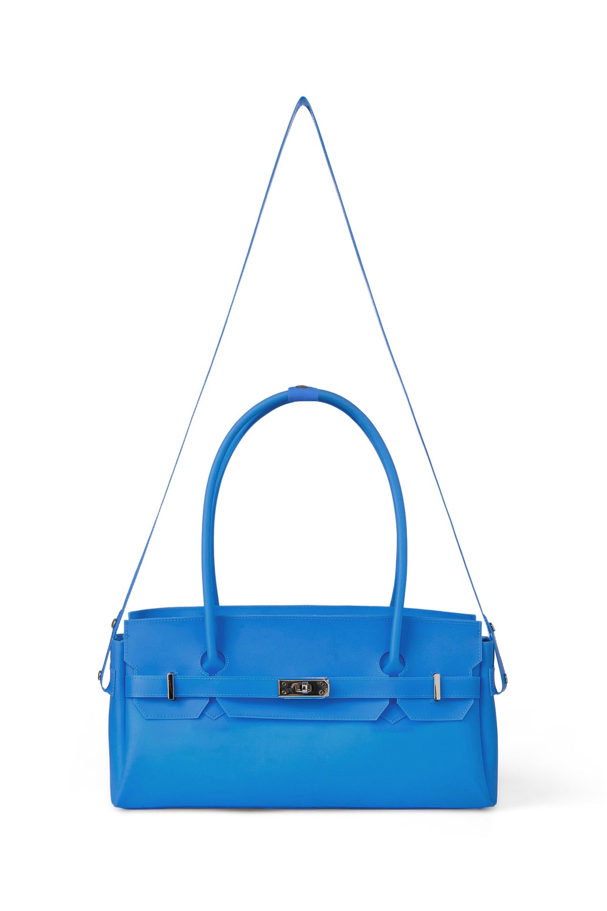 FREE CARD WALLET INCLUDED — JELLY TWO-WAY BAG IN BLUE — image 5