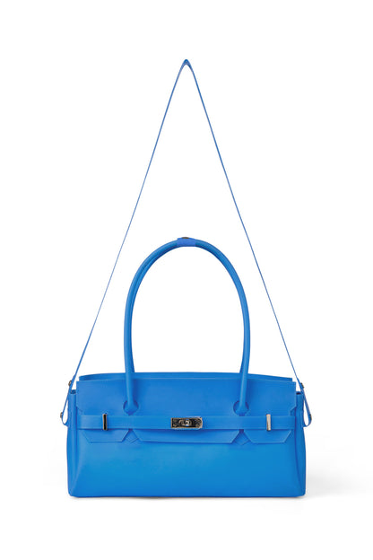 FREE CARD WALLET INCLUDED — JELLY TWO-WAY BAG IN BLUE — image 5