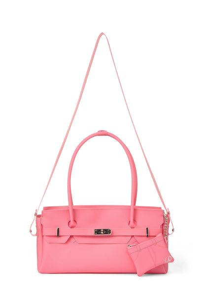 FREE CARD WALLET INCLUDED — JELLY TWO-WAY BAG IN CORAL — image 6