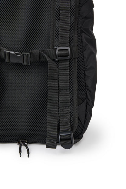 NYLON ESSENTIAL LOGO BACKPACK IN BLACK — image 7