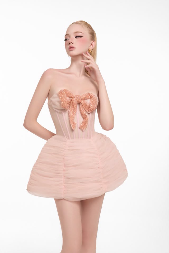 By JENNY ROYALE DRESS (BOW TIE REMOVABLE) — By JENNY