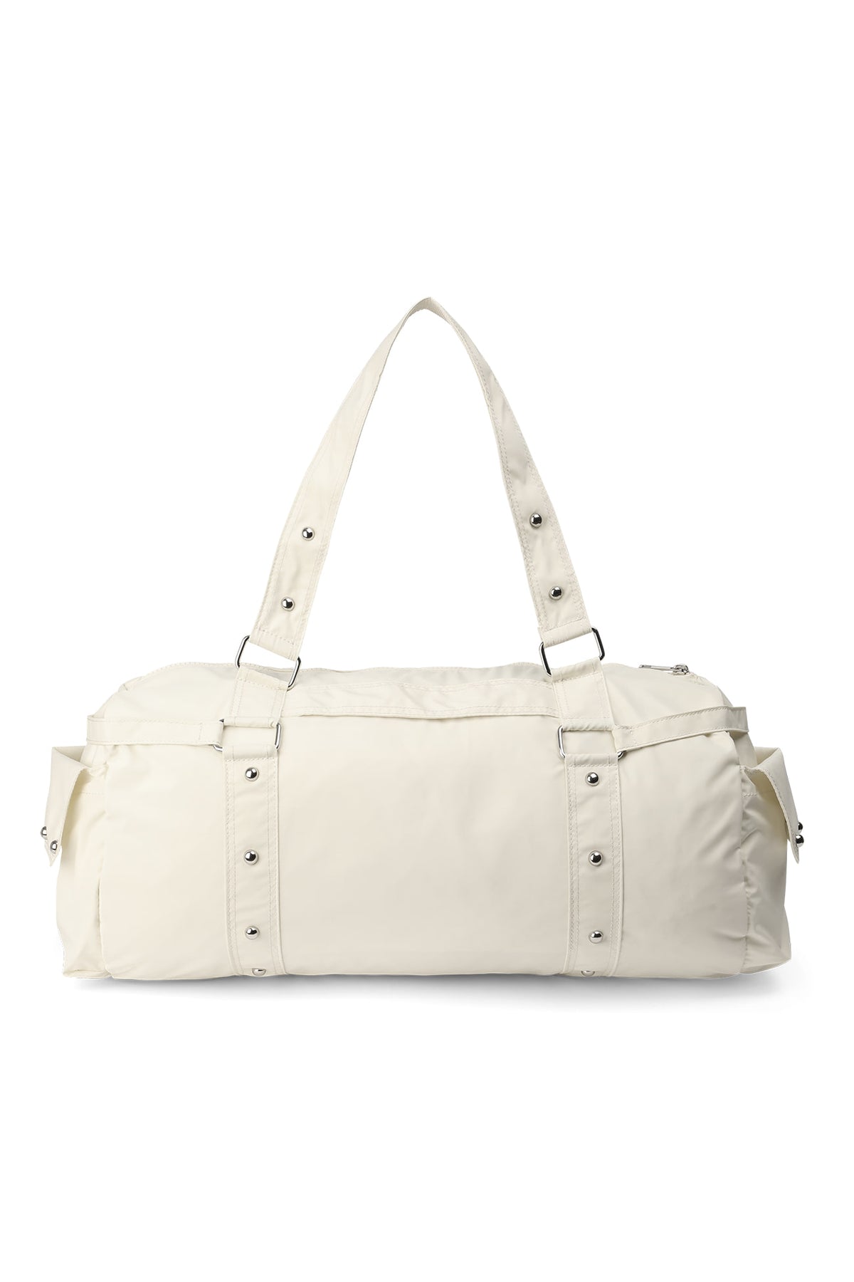 LOGO DUFFLE BAG IN LIGHT YELLOW — image 4