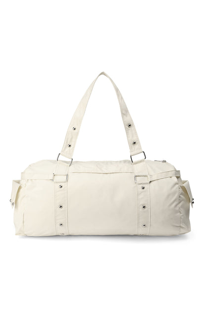 LOGO DUFFLE BAG IN LIGHT YELLOW — image 4