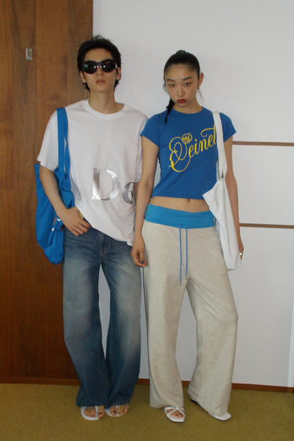 POINT LOGO SHOULDER BIG BAG IN WHITE — image 3