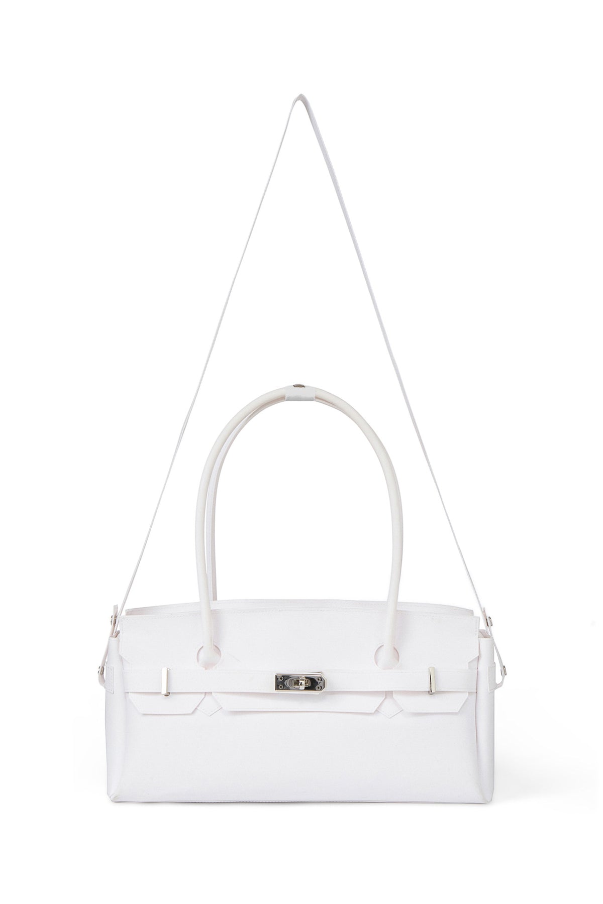 FREE CARD WALLET INCLUDED — JELLY TWO-WAY BAG IN WHITE — image 5