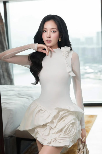 Moulinrose White Rose Dress