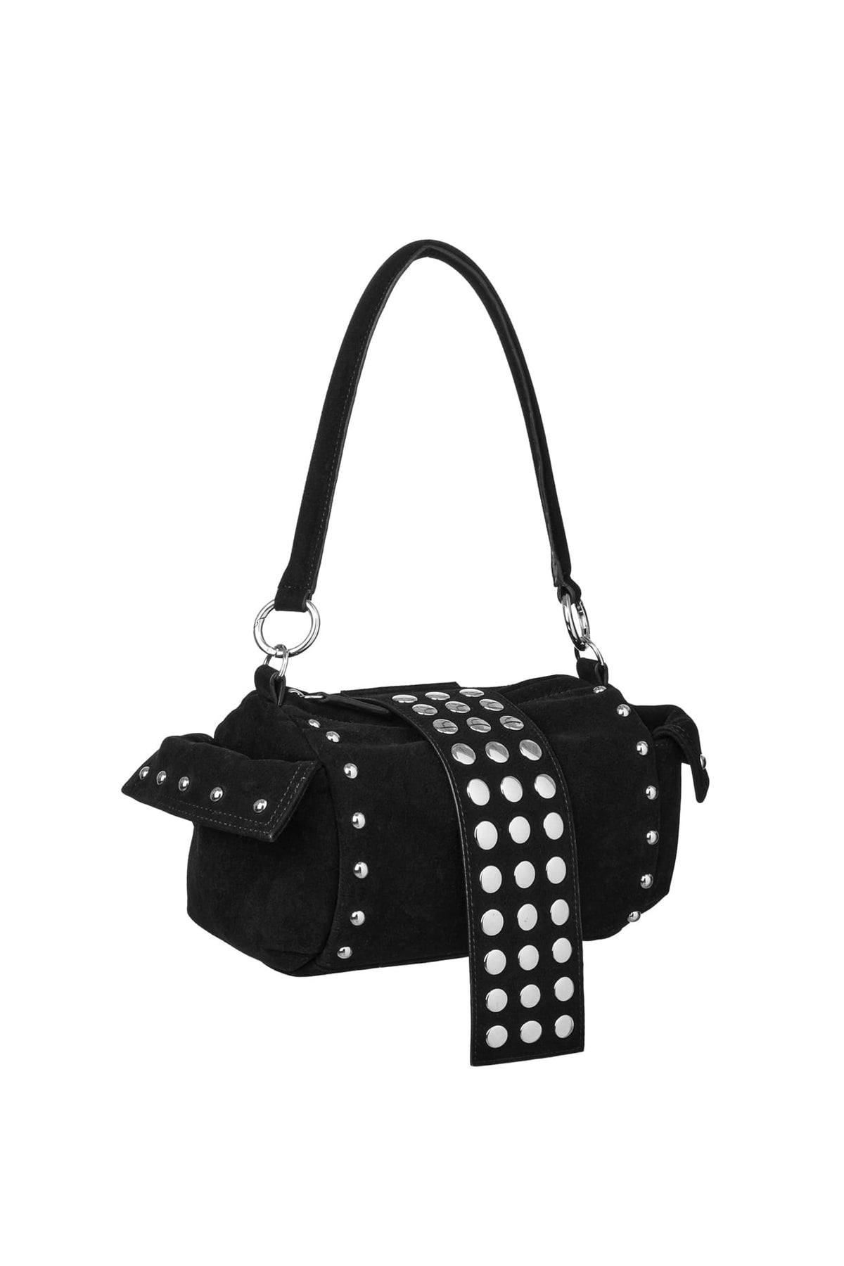 TWO-WAY STUD MINI BAG IN BLACK — image 3