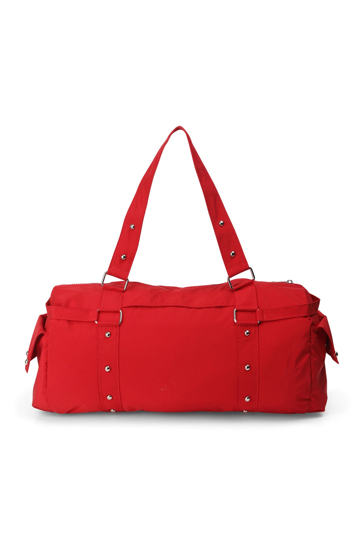 LOGO DUFFLE BAG IN RED — image 4