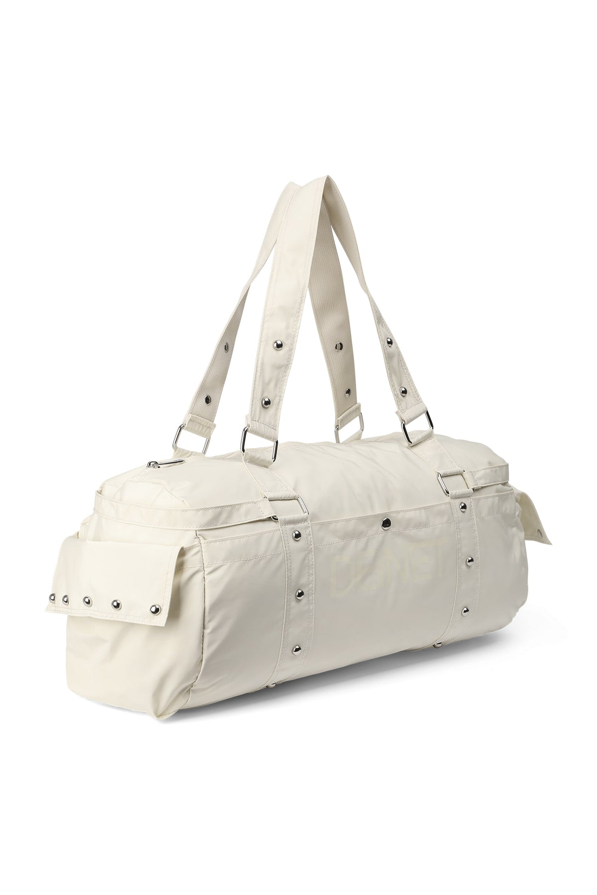 LOGO DUFFLE BAG IN LIGHT YELLOW — image 3
