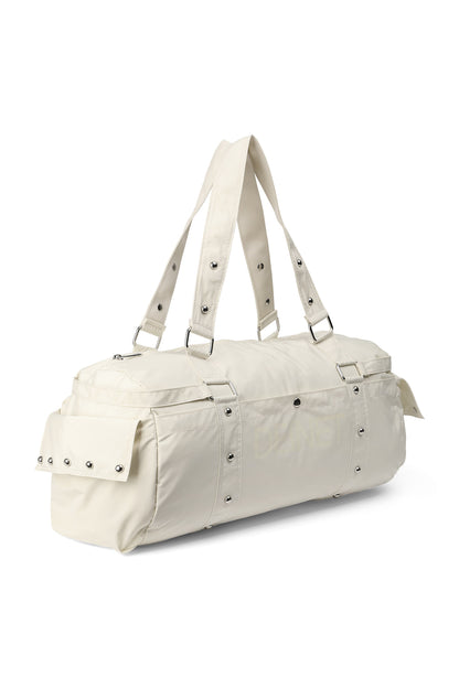 LOGO DUFFLE BAG IN LIGHT YELLOW — image 3