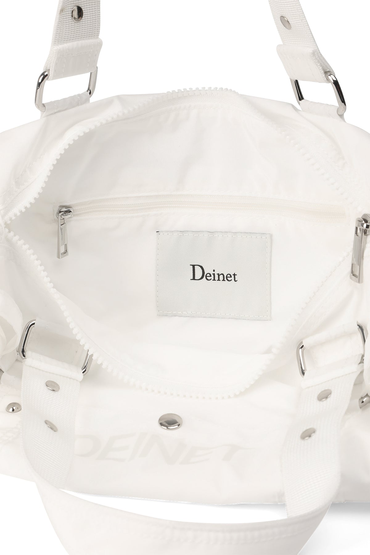 LOGO DUFFLE MINI BAG IN WHITE — image 10