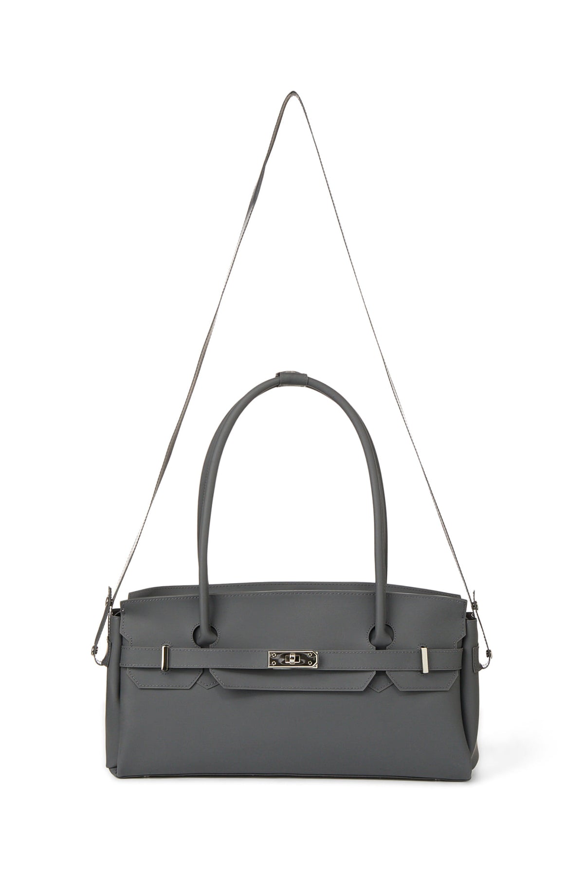 FREE CARD WALLET INCLUDED — JELLY TWO-WAY BAG IN CHARCOAL — image 5