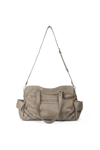 STUD POCKET BIG BAG IN KHAKI — image 5