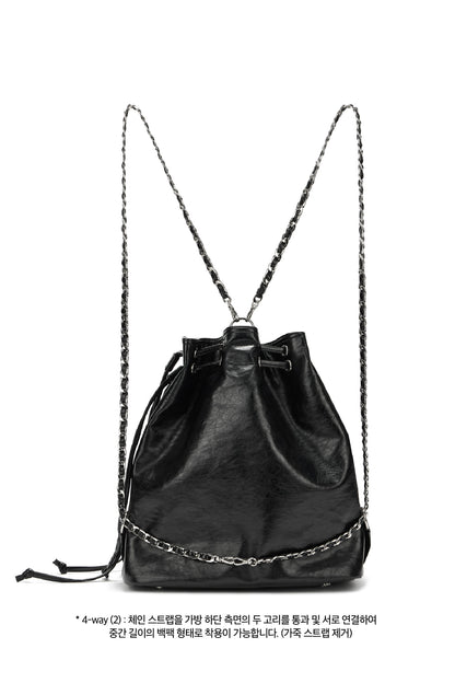 DEINET 5-WAY STUD POCKET MULTI BAG IN BLACK — image 9