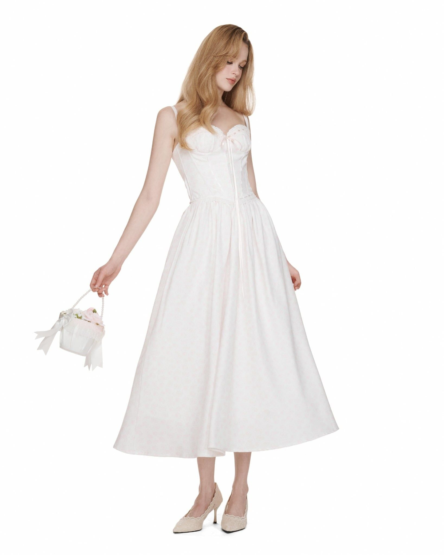 Ouah Rosette Powder Doll dress