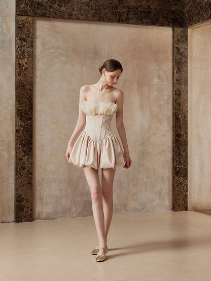 Fa sogno Nude Mini Dress